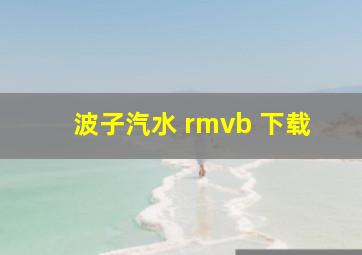 波子汽水 rmvb 下载